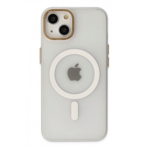 Newface iPhone 15 Kılıf Lodos Magneticsafe Mat Kapak - Şeffaf