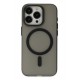 Newface iPhone 15 Pro Kılıf Lodos Magneticsafe Mat Kapak - Siyah