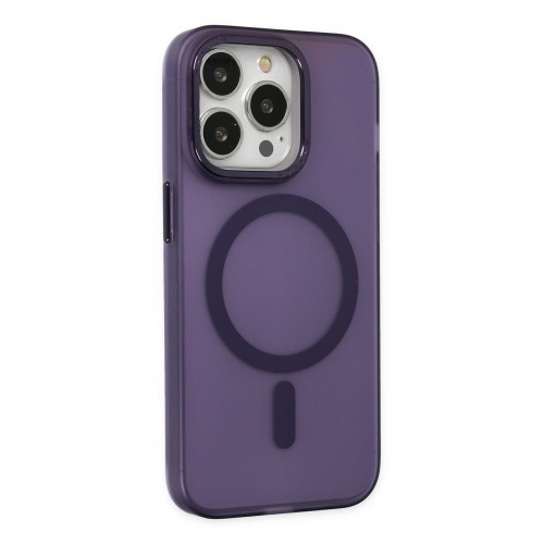 Newface iPhone 15 Pro Kılıf Lodos Magneticsafe Mat Kapak - Mor Newface iPhone 15 Pro Kılıf Lodos Magneticsafe Mat Kapak - Mor