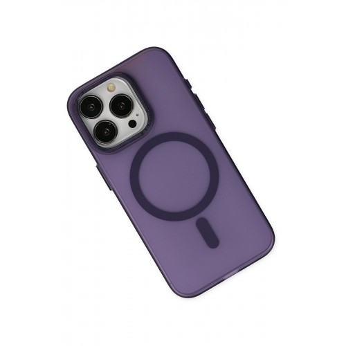 Newface iPhone 15 Pro Kılıf Lodos Magneticsafe Mat Kapak - Mor Newface iPhone 15 Pro Kılıf Lodos Magneticsafe Mat Kapak - Mor