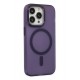 Newface iPhone 15 Pro Max Kılıf Lodos Magneticsafe Mat Kapak - Mor