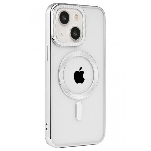 Newface iPhone 15 Kılıf Kronos Magsafe Kapak - Gümüş Newface iPhone 15 Kılıf Kronos Magsafe Kapak - Gümüş