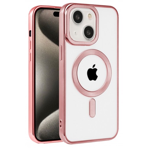 Newface iPhone 15 Kılıf Kronos Magsafe Kapak - Rose Gold Newface iPhone 15 Kılıf Kronos Magsafe Kapak - Rose Gold