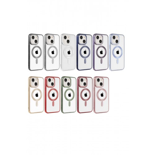 Newface iPhone 15 Kılıf Kronos Magsafe Kapak - Rose Gold Newface iPhone 15 Kılıf Kronos Magsafe Kapak - Rose Gold
