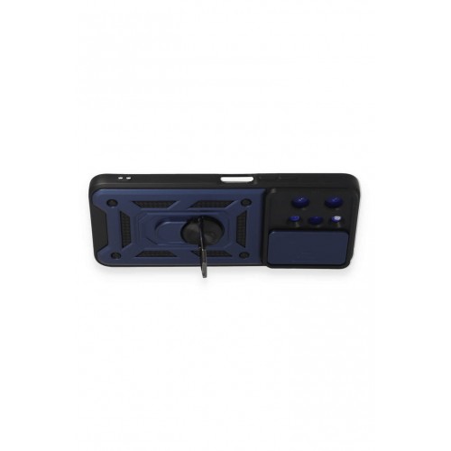 Newface Xiaomi Redmi 12 Kılıf Pars Lens Yüzüklü Silikon - Lacivert Newface Xiaomi Redmi 12 Kılıf Pars Lens Yüzüklü Silikon - Lacivert