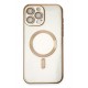 Newface iPhone 15 Pro Kılıf Kross Magneticsafe Kapak - Gold