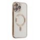 Newface iPhone 15 Pro Kılıf Kross Magneticsafe Kapak - Gold