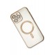 Newface iPhone 15 Pro Kılıf Kross Magneticsafe Kapak - Gold