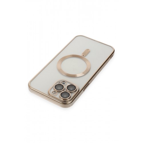 Newface iPhone 15 Pro Kılıf Kross Magneticsafe Kapak - Gold Newface iPhone 15 Pro Kılıf Kross Magneticsafe Kapak - Gold