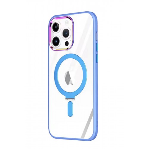Newface iPhone 13 Pro Kılıf Mudo Magneticsafe Standlı Kapak - Sierra Blue Newface iPhone 13 Pro Kılıf Mudo Magneticsafe Standlı Kapak - Sierra Blue