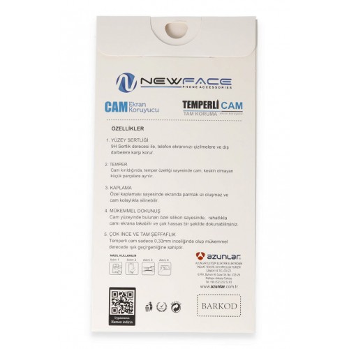 Newface iPhone 12 3D Antistatik Cam Ekran Koruyucu Newface iPhone 12 3D Antistatik Cam Ekran Koruyucu