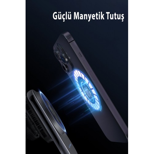 Newface S15 2in1 Izgara Klipsli 15W Telefon ve 5W Apple Watch Kablosuz Şarj Destekli Soğutucu Fanlı Manyetik Magsafe Araç Tutucu - Siyah Newface S15 2in1 Izgara Klipsli 15W Telefon ve 5W Apple Watch Kablosuz Şarj Destekli Soğutucu Fanlı Manyetik Magsafe Araç Tutucu - Siyah
