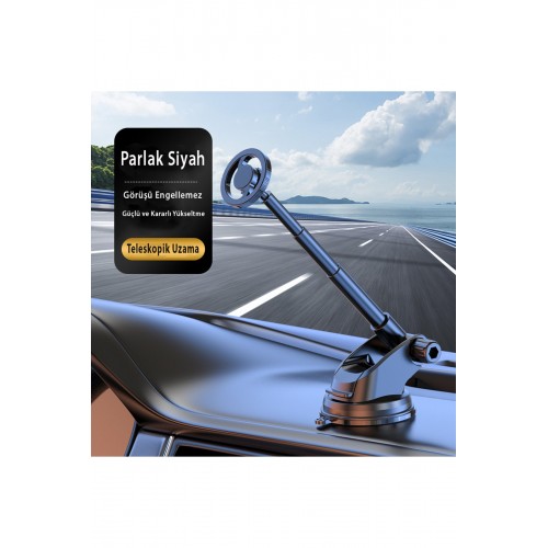 Newface Q33 Ayarlanabilir Yapışkanlı Manyetik Magsafe Araç Tutucu - Siyah Newface Q33 Ayarlanabilir Yapışkanlı Manyetik Magsafe Araç Tutucu - Siyah