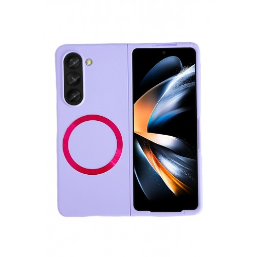 Newface Samsung Galaxy Z Fold 5 Kılıf Mata Fold Kapak - Lila Newface Samsung Galaxy Z Fold 5 Kılıf Mata Fold Kapak - Lila