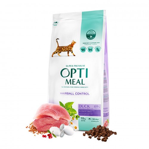 Optimeal Ördekli Kedi Maması Hairball Control 10 Kg Optimeal Ördekli Kedi Maması Hairball Control 10 Kg