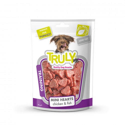 TRULY YUMUŞAK KÖPEK ÖDÜLÜ KALP Ş.TAVUK-MEZGIT 90GR X 3 ADET
