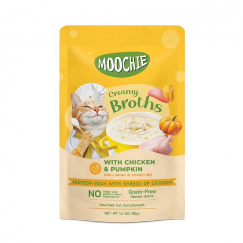 MOOCHIE ÇORBA KEDI ÖDÜLÜ TAVUK-BALKABAĞI 40 GR X 4 ADET MOOCHIE ÇORBA KEDI ÖDÜLÜ TAVUK-BALKABAĞI 40 GR X 4 ADET