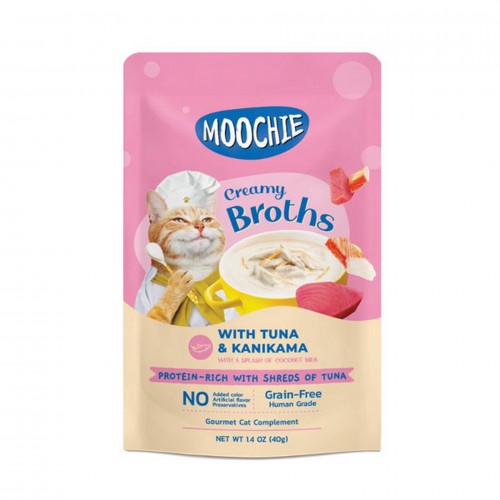 MOOCHIE ÇORBA KEDI ÖDÜLÜ TON-KANIKAMA 40 GR X 4 ADET MOOCHIE ÇORBA KEDI ÖDÜLÜ TON-KANIKAMA 40 GR X 4 ADET