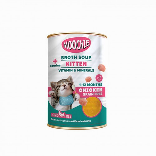 MOOCHIE ET SUYU ÇORBA TAVUKLU YAVRU KEDI 135ML X 6 ADET MOOCHIE ET SUYU ÇORBA TAVUKLU YAVRU KEDI 135ML X 6 ADET