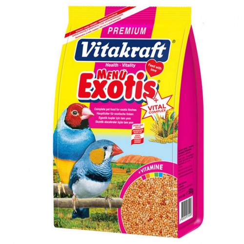 VITAKRAFT MENU EGZOTIK FINCH YEMI 500 GR X 2 ADET VITAKRAFT MENU EGZOTIK FINCH YEMI 500 GR X 2 ADET