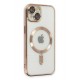 Newface iPhone 15 Kılıf Kross Magneticsafe Kapak - Gold
