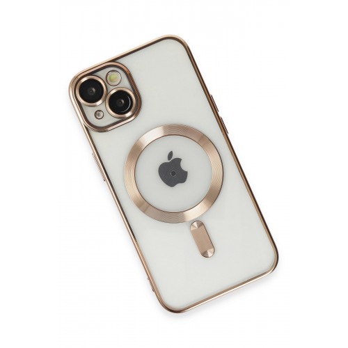 Newface iPhone 15 Kılıf Kross Magneticsafe Kapak - Gold Newface iPhone 15 Kılıf Kross Magneticsafe Kapak - Gold