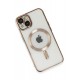 Newface iPhone 15 Kılıf Kross Magneticsafe Kapak - Gold
