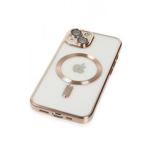 Newface iPhone 15 Kılıf Kross Magneticsafe Kapak - Gold Newface iPhone 15 Kılıf Kross Magneticsafe Kapak - Gold
