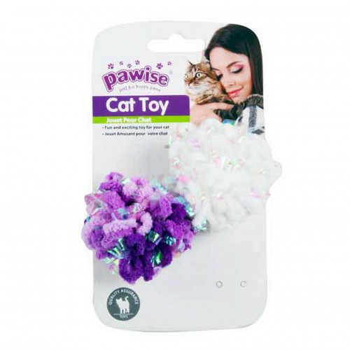 Pawise 2 Pk Glitter Caddice Balls