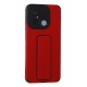 Newface Xiaomi Redmi 12C Kılıf Mega Standlı Silikon - Kırmızı