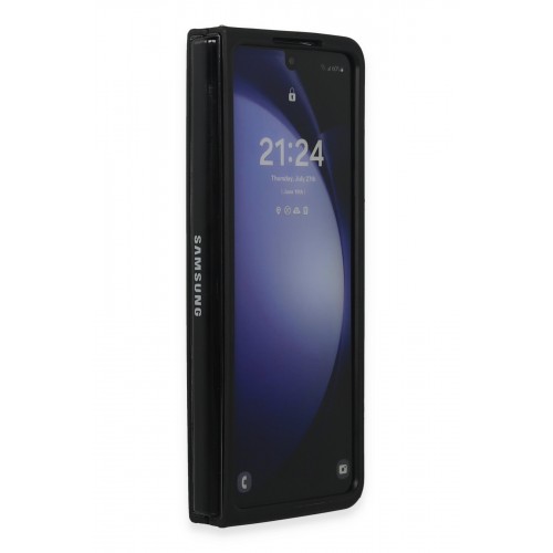Newface Samsung Galaxy Z Fold 5 Kılıf Blur Fold Kapak - Siyah Newface Samsung Galaxy Z Fold 5 Kılıf Blur Fold Kapak - Siyah