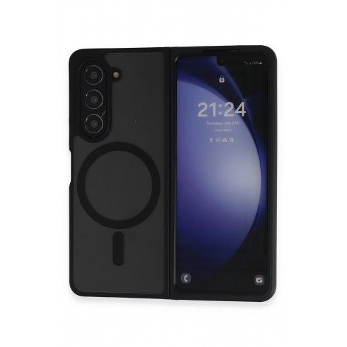 Newface Samsung Galaxy Z Fold 5 Kılıf Blur Fold Magsafe Kapak - Siyah Newface Samsung Galaxy Z Fold 5 Kılıf Blur Fold Magsafe Kapak - Siyah