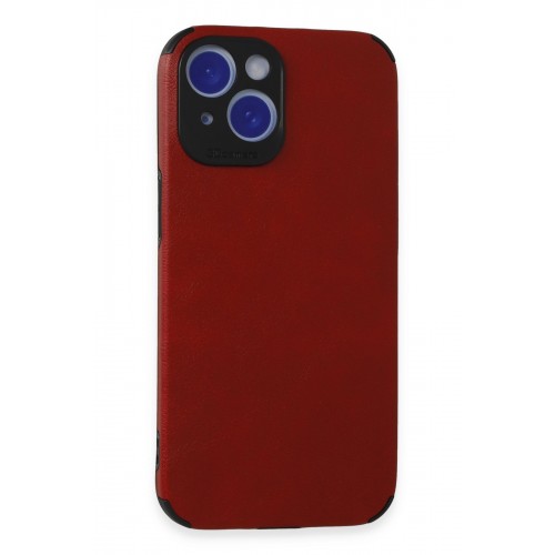 Newface iPhone 15 Kılıf Loop Deri Silikon - Kırmızı Newface iPhone 15 Kılıf Loop Deri Silikon - Kırmızı
