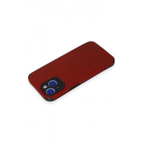 Newface iPhone 15 Kılıf Loop Deri Silikon - Kırmızı Newface iPhone 15 Kılıf Loop Deri Silikon - Kırmızı