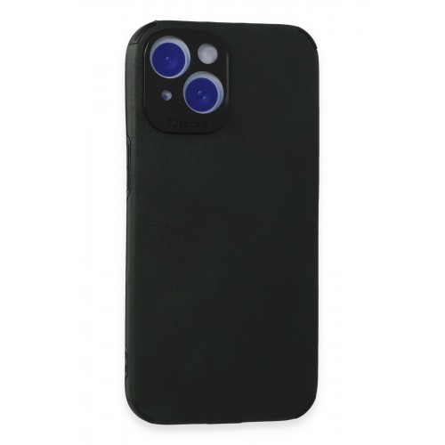 Newface iPhone 15 Kılıf Loop Deri Silikon - Yeşil