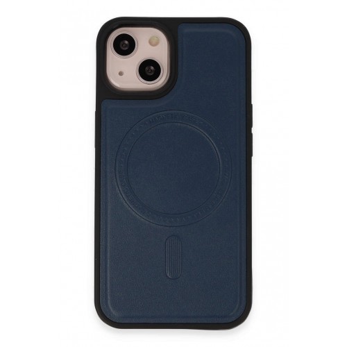Newface iPhone 15 Kılıf Ozzi Magsafe Deri Kapak - Lacivert Newface iPhone 15 Kılıf Ozzi Magsafe Deri Kapak - Lacivert