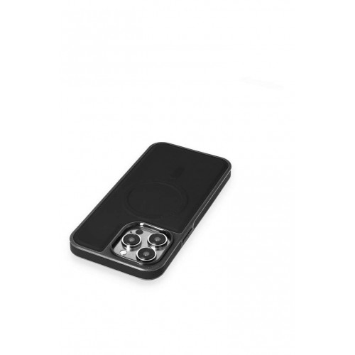 Newface iPhone 15 Pro Kılıf Ozzi Magsafe Deri Kapak - Siyah Newface iPhone 15 Pro Kılıf Ozzi Magsafe Deri Kapak - Siyah