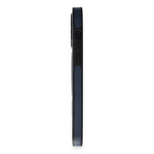 Newface iPhone 15 Pro Kılıf Ozzi Magsafe Deri Kapak - Lacivert Newface iPhone 15 Pro Kılıf Ozzi Magsafe Deri Kapak - Lacivert
