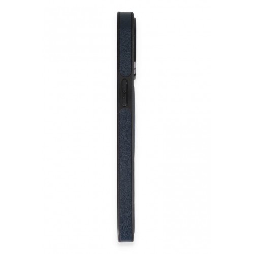 Newface iPhone 15 Pro Kılıf Ozzi Magsafe Deri Kapak - Lacivert Newface iPhone 15 Pro Kılıf Ozzi Magsafe Deri Kapak - Lacivert