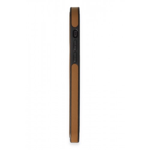 Newface iPhone 15 Pro Kılıf Ozzi Magsafe Deri Kapak - Taba Newface iPhone 15 Pro Kılıf Ozzi Magsafe Deri Kapak - Taba
