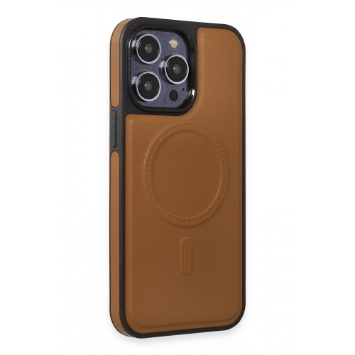 Newface iPhone 15 Pro Max Kılıf Ozzi Magsafe Deri Kapak - Taba Newface iPhone 15 Pro Max Kılıf Ozzi Magsafe Deri Kapak - Taba