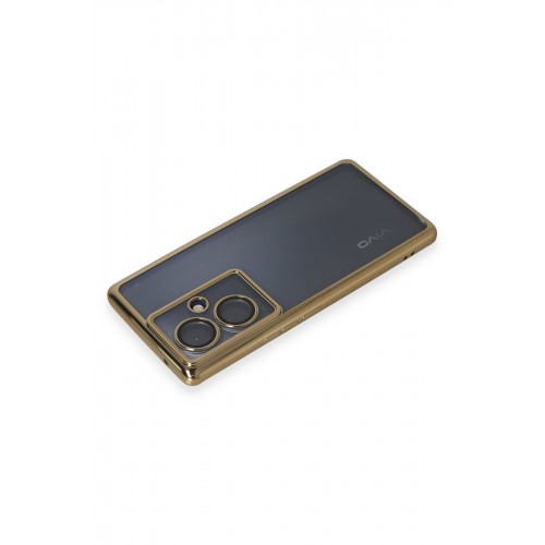 Newface Vivo V29 Lite Kılıf Razer Lensli Silikon - Gold Newface Vivo V29 Lite Kılıf Razer Lensli Silikon - Gold