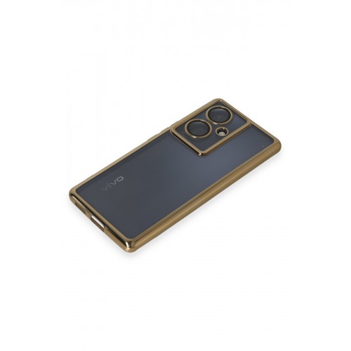Newface Vivo V29 Lite Kılıf Razer Lensli Silikon - Gold Newface Vivo V29 Lite Kılıf Razer Lensli Silikon - Gold