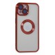 Newface iPhone 15 Kılıf Slot Silikon - Kırmızı Newface iPhone 15 Kılıf Slot Silikon - Kırmızı