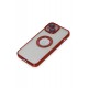 Newface iPhone 15 Kılıf Slot Silikon - Kırmızı Newface iPhone 15 Kılıf Slot Silikon - Kırmızı