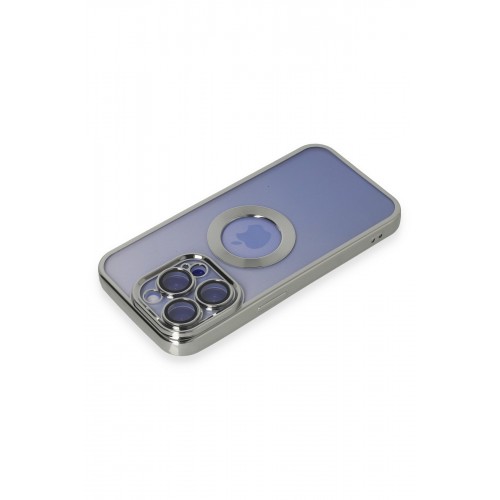 Newface iPhone 15 Pro Max Kılıf Slot Silikon - Gümüş Newface iPhone 15 Pro Max Kılıf Slot Silikon - Gümüş
