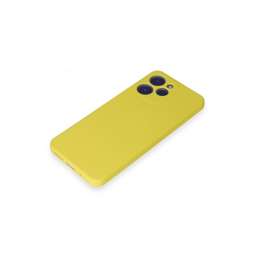 Newface Xiaomi Redmi 12 Kılıf Nano içi Kadife Silikon - Sarı Newface Xiaomi Redmi 12 Kılıf Nano içi Kadife Silikon - Sarı