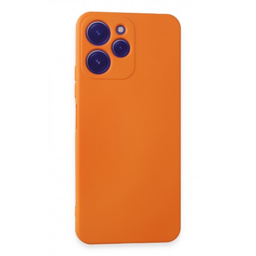 Newface Xiaomi Redmi 12 Kılıf Nano içi Kadife Silikon - Turuncu Newface Xiaomi Redmi 12 Kılıf Nano içi Kadife Silikon - Turuncu