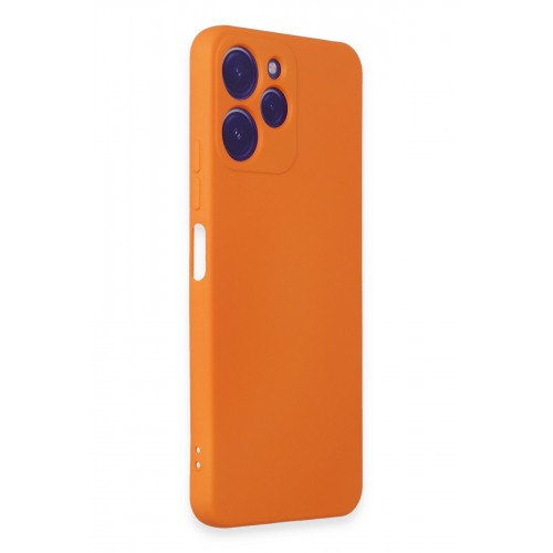 Newface Xiaomi Redmi 12 Kılıf Nano içi Kadife Silikon - Turuncu Newface Xiaomi Redmi 12 Kılıf Nano içi Kadife Silikon - Turuncu