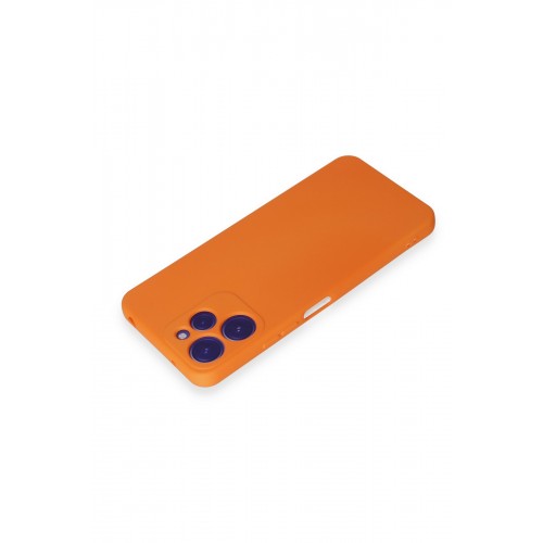 Newface Xiaomi Redmi 12 Kılıf Nano içi Kadife Silikon - Turuncu Newface Xiaomi Redmi 12 Kılıf Nano içi Kadife Silikon - Turuncu
